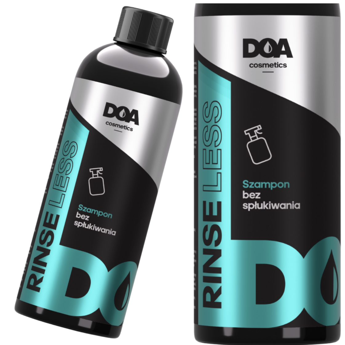 DOA Cosmetics Rinse Less - szampon bez spłukiwania 500 ml - obrazek 2