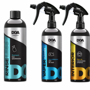ZWSTAW KOSMETYKÓW : SZAMPON, ŚRODEK do WNĘTRZA, PŁYN do SZYB, MIKROFIBRA