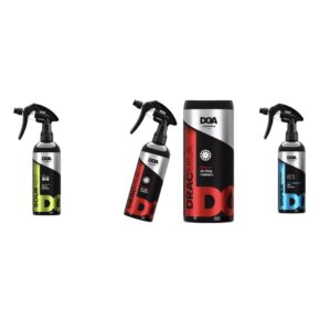 ZESTAW KOSMETYKÓW : PŁYN do SZYB, PŁYN do FELG, DETAILER do LAKIERU, MIKROFIBRA